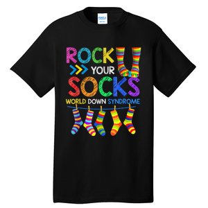 World Down Syndrome Day Rock Your Socks Awareness Tall T-Shirt