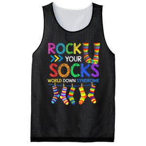 World Down Syndrome Day Rock Your Socks Awareness Mesh Reversible Basketball Jersey Tank