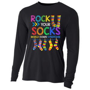 World Down Syndrome Day Rock Your Socks Awareness Cooling Performance Long Sleeve Crew