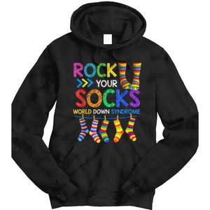 World Down Syndrome Day Rock Your Socks Awareness Tie Dye Hoodie