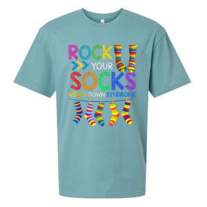 World Down Syndrome Day Rock Your Socks Awareness Sueded Cloud Jersey T-Shirt