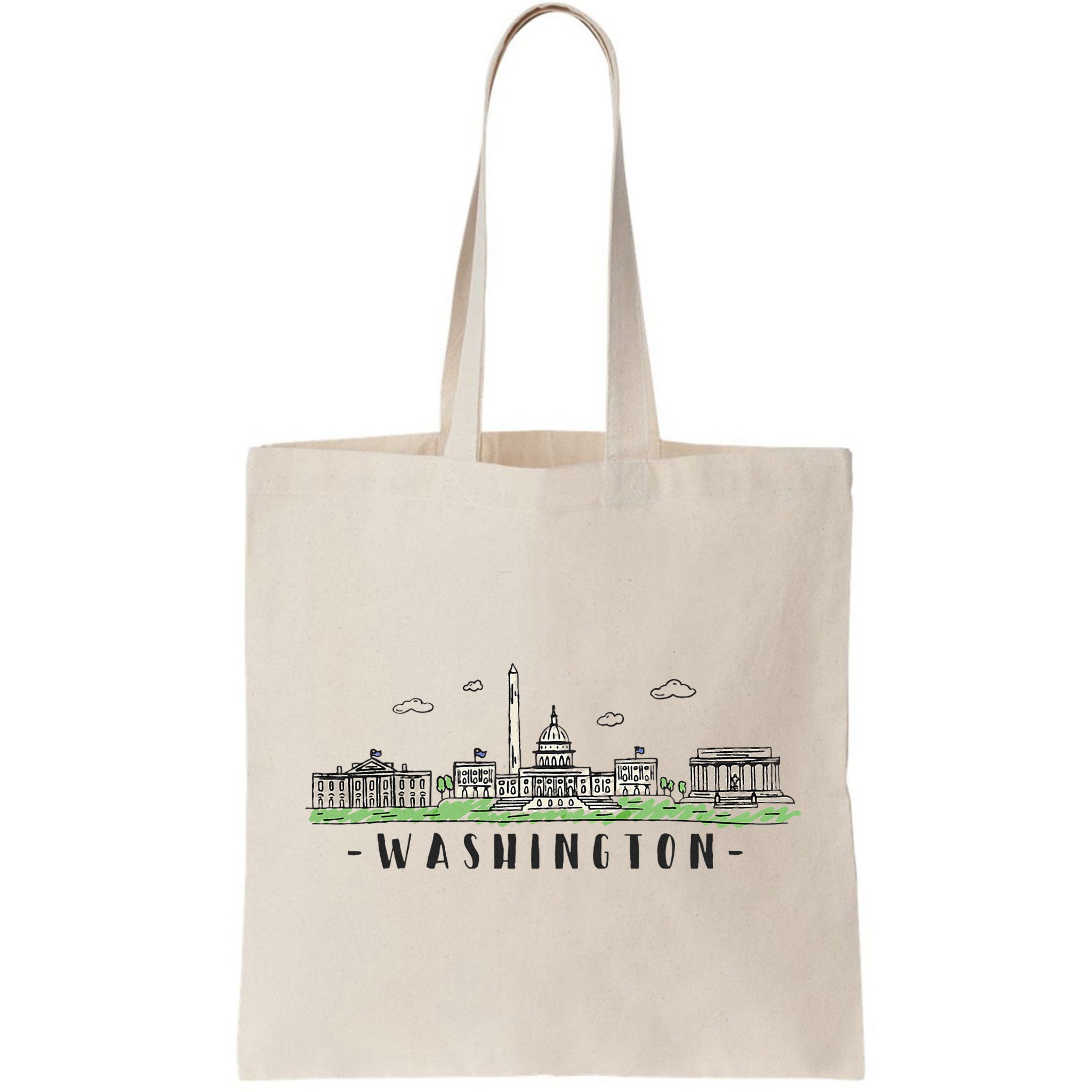 Washington Dc Skyline Vintage Bag