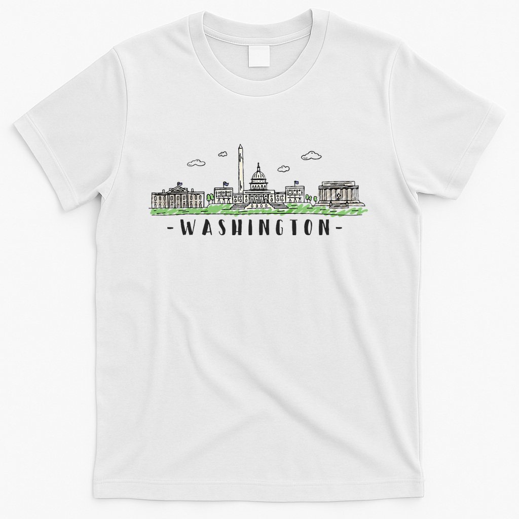 Washington Dc Skyline Vintage T-Shirt