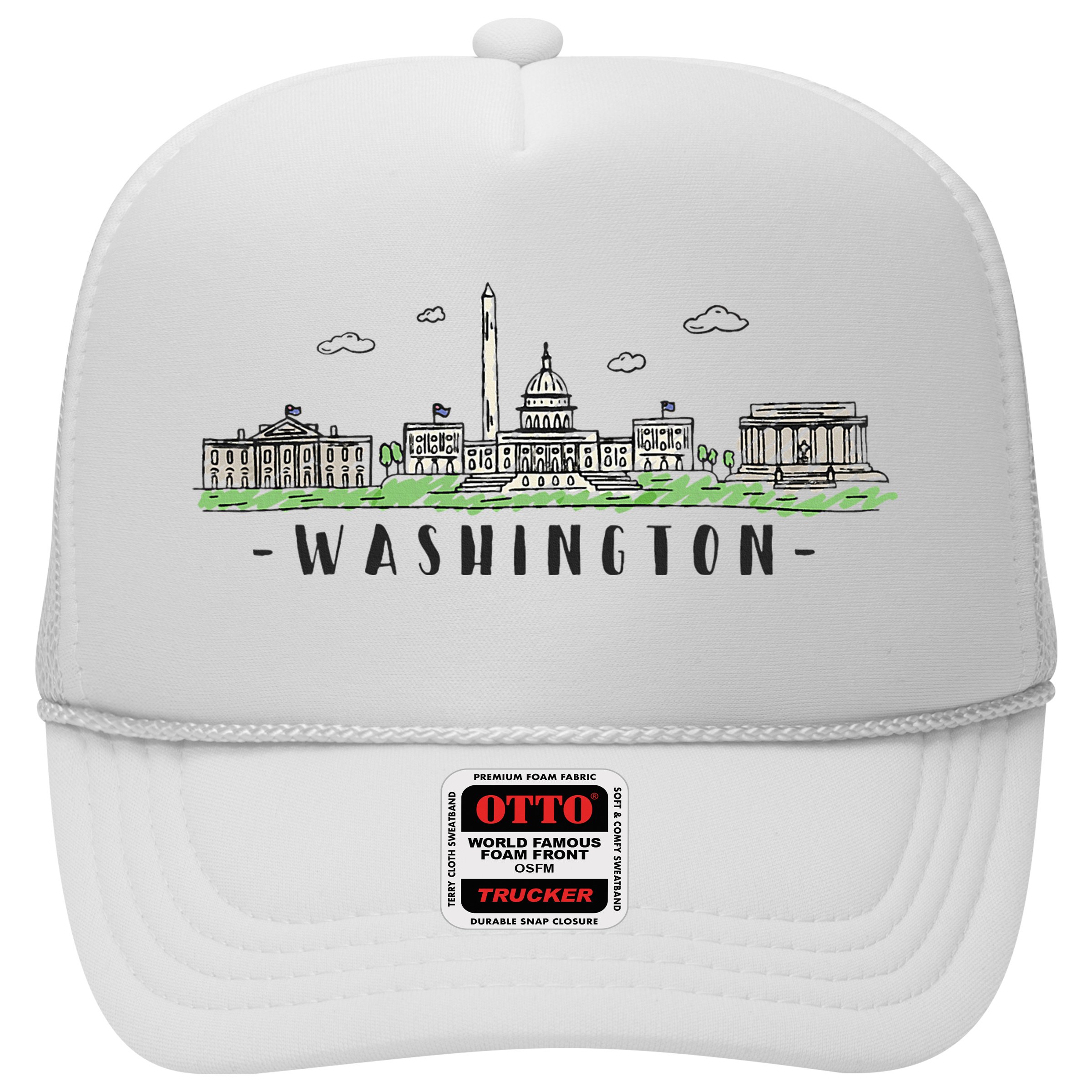 Washington Dc Skyline Vintage Hat