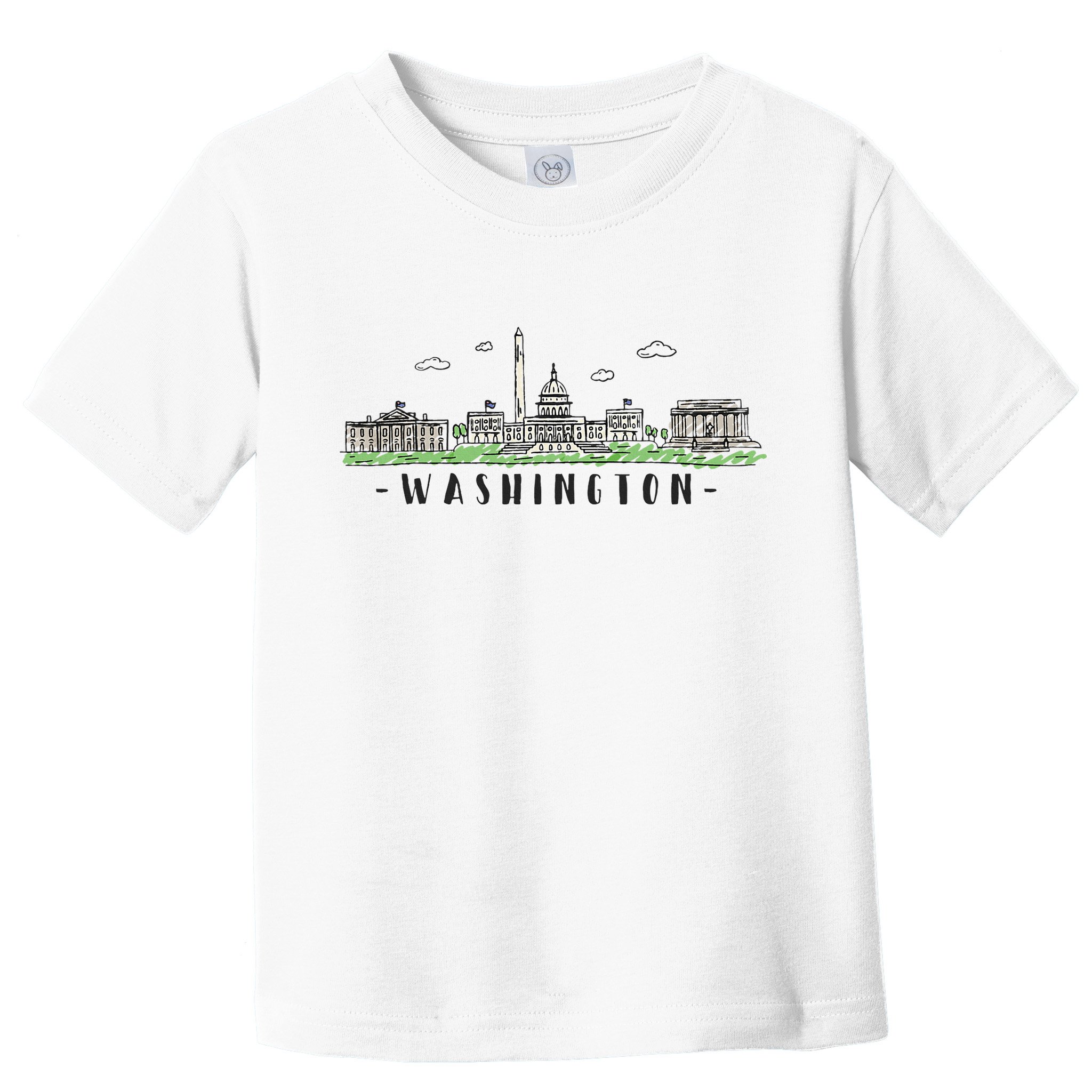 Washington Dc Skyline Vintage Toddler T-Shirt