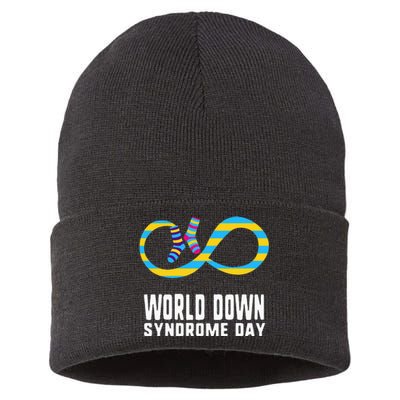 World Down Syndrome Day Awareness Socks Down Right Sustainable Knit Beanie