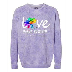 World Down Syndrome Day - Rock Your Socks Awareness Colorblast Crewneck Sweatshirt