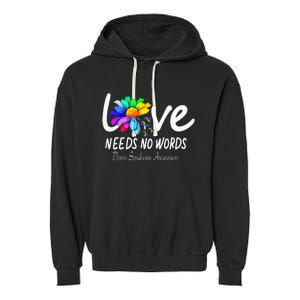 World Down Syndrome Day - Rock Your Socks Awareness Garment-Dyed Fleece Hoodie