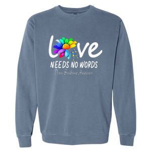 World Down Syndrome Day - Rock Your Socks Awareness Garment-Dyed Sweatshirt