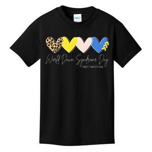 World Down Syndrome Awareness Day 3.21 Trisomy Support Kids T-Shirt