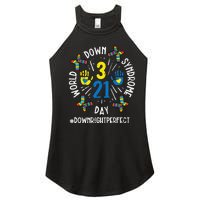 World Down Syndrome Day 321 Awareness Support Women’s Perfect Tri Rocker Tank