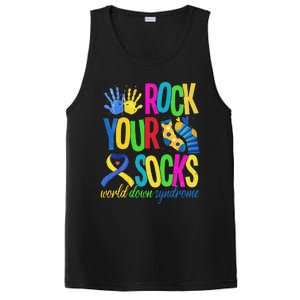 World Down Syndrome Day Quote Rock Your Socks Cool Awareness PosiCharge Competitor Tank