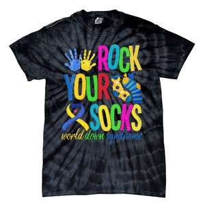 World Down Syndrome Day Quote Rock Your Socks Cool Awareness Tie-Dye T-Shirt