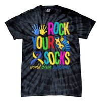 World Down Syndrome Day Quote Rock Your Socks Cool Awareness Tie-Dye T-Shirt