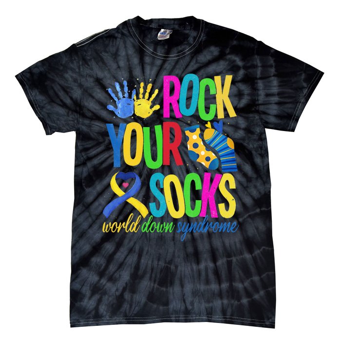 World Down Syndrome Day Quote Rock Your Socks Cool Awareness Tie-Dye T-Shirt