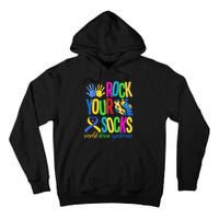 World Down Syndrome Day Quote Rock Your Socks Cool Awareness Tall Hoodie