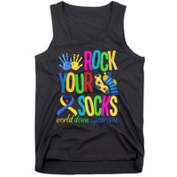 World Down Syndrome Day Quote Rock Your Socks Cool Awareness Tank Top