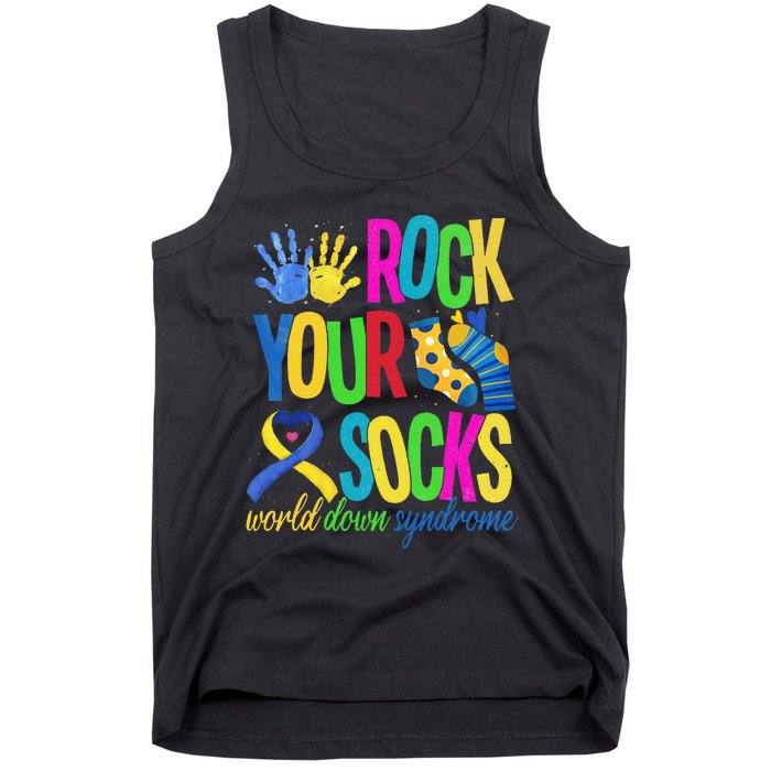 World Down Syndrome Day Quote Rock Your Socks Cool Awareness Tank Top