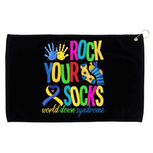 World Down Syndrome Day Quote Rock Your Socks Cool Awareness Grommeted Golf Towel