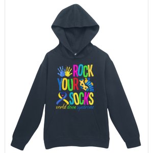 World Down Syndrome Day Quote Rock Your Socks Cool Awareness Urban Pullover Hoodie