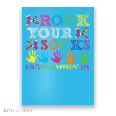 World Down Syndrome Day Rock Your Socks Awareness Support Poster