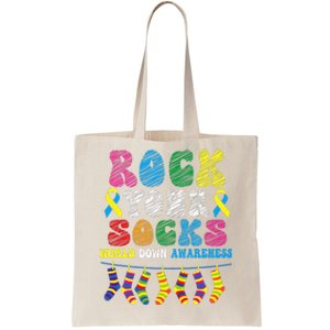 World Down Syndrome Day, Rock Your Socks Awareness Tote Bag