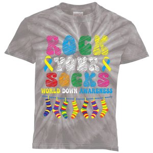 World Down Syndrome Day, Rock Your Socks Awareness Kids Tie-Dye T-Shirt