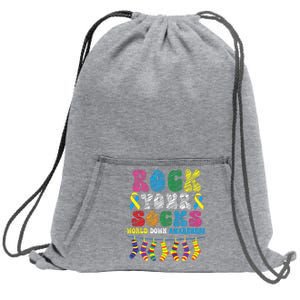 World Down Syndrome Day, Rock Your Socks Awareness Sweatshirt Cinch Pack Bag