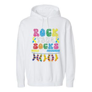 World Down Syndrome Day, Rock Your Socks Awareness Garment-Dyed Fleece Hoodie