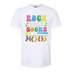 World Down Syndrome Day, Rock Your Socks Awareness Softstyle CVC T-Shirt