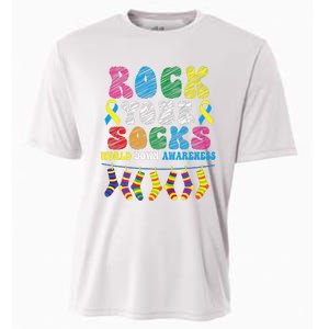 World Down Syndrome Day, Rock Your Socks Awareness Cooling Performance Crew T-Shirt