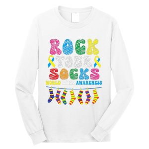 World Down Syndrome Day, Rock Your Socks Awareness Long Sleeve Shirt