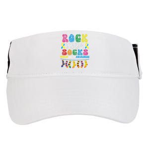 World Down Syndrome Day, Rock Your Socks Awareness Adult Drive Performance Visor