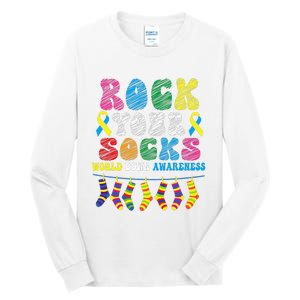 World Down Syndrome Day, Rock Your Socks Awareness Tall Long Sleeve T-Shirt