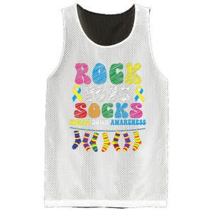 World Down Syndrome Day, Rock Your Socks Awareness Mesh Reversible Basketball Jersey Tank