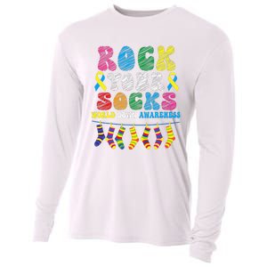 World Down Syndrome Day, Rock Your Socks Awareness Cooling Performance Long Sleeve Crew