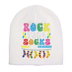 World Down Syndrome Day, Rock Your Socks Awareness Short Acrylic Beanie