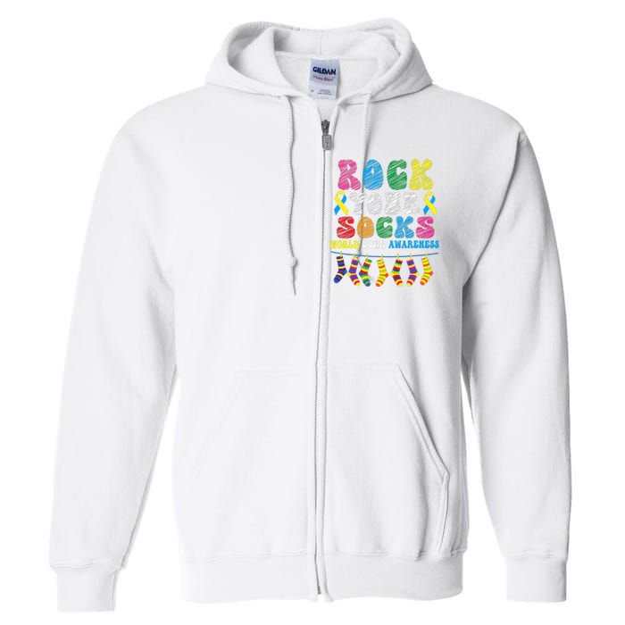 World Down Syndrome Day, Rock Your Socks Awareness Full Zip Hoodie