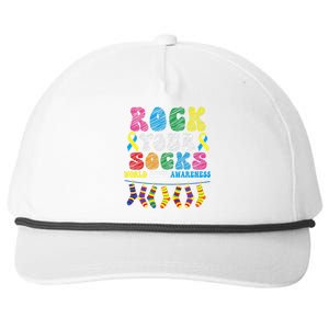 World Down Syndrome Day, Rock Your Socks Awareness Snapback Five-Panel Rope Hat