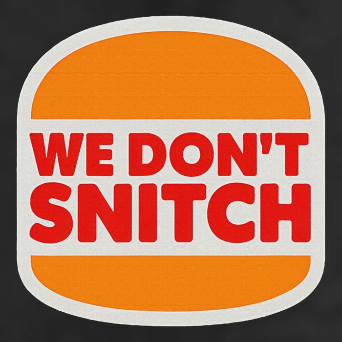 We Don’T Snitch Logo T – Bold Statement Adult Drive Performance Visor
