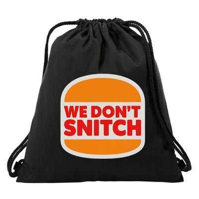 We Don’T Snitch Logo T – Bold Statement Drawstring Bag