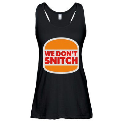 We Don’T Snitch Logo T – Bold Statement Ladies Essential Flowy Tank