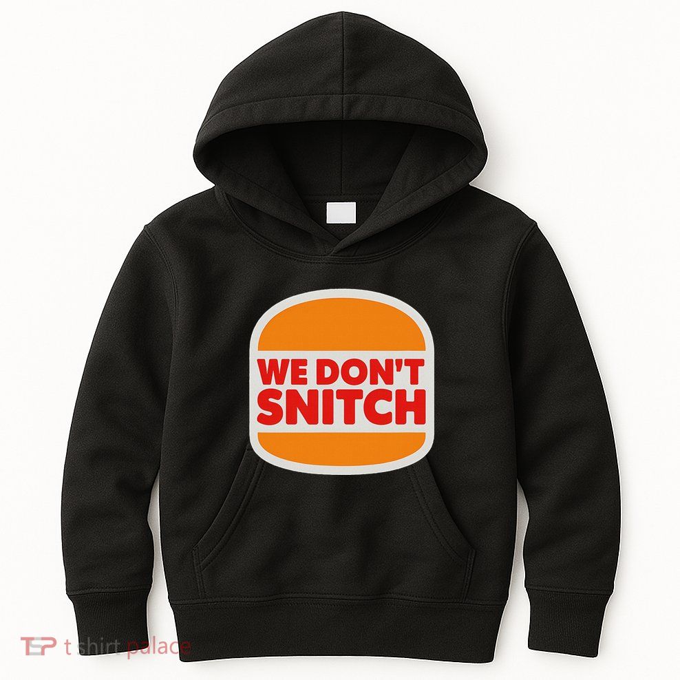 We Don’T Snitch Logo T – Bold Statement Kids Hoodie
