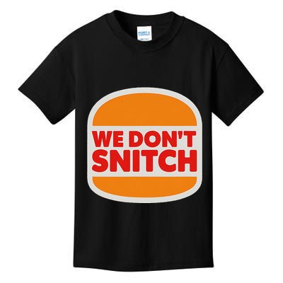 We Don’T Snitch Logo T – Bold Statement Kids T-Shirt