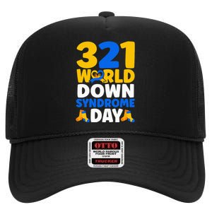 World Down Syndrome Day Awareness March 21 High Crown Mesh Back Trucker Hat