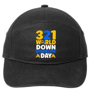 World Down Syndrome Day Awareness March 21 7-Panel Snapback Hat