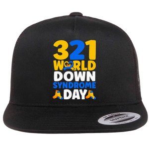 World Down Syndrome Day Awareness March 21 Flat Bill Trucker Hat