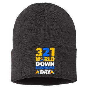 World Down Syndrome Day Awareness March 21 Sustainable Knit Beanie