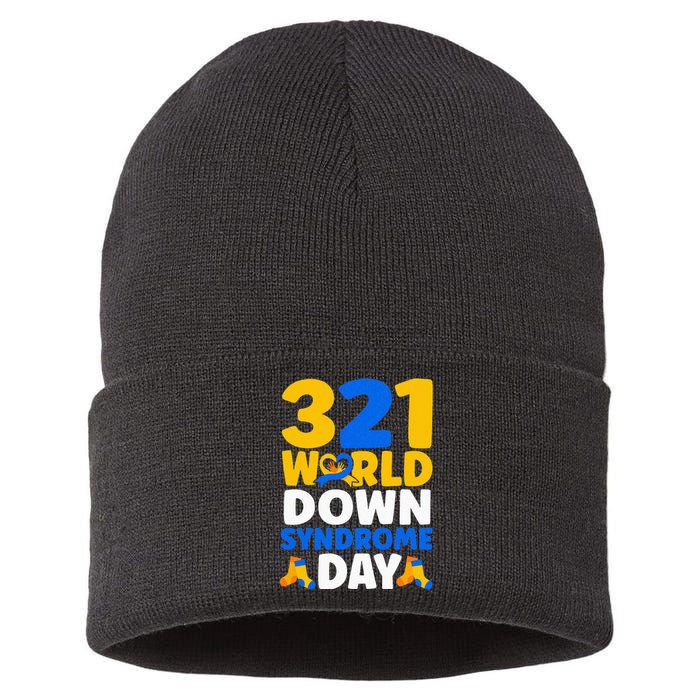 World Down Syndrome Day Awareness March 21 Sustainable Knit Beanie