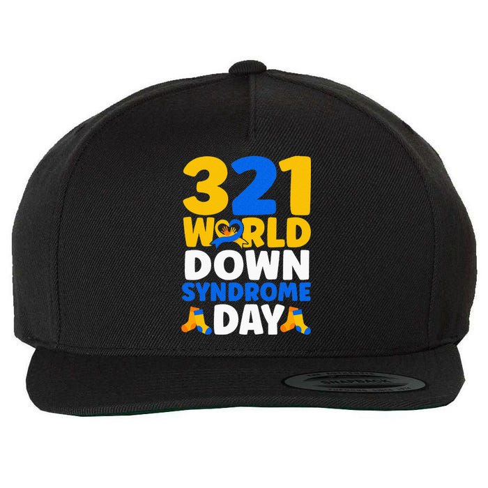 World Down Syndrome Day Awareness March 21 Wool Snapback Cap